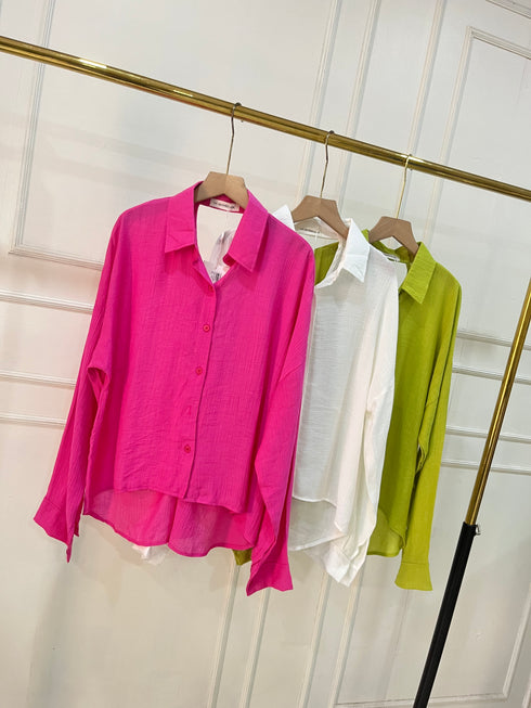 Summer Collar Down Hollow Out Back Shirts